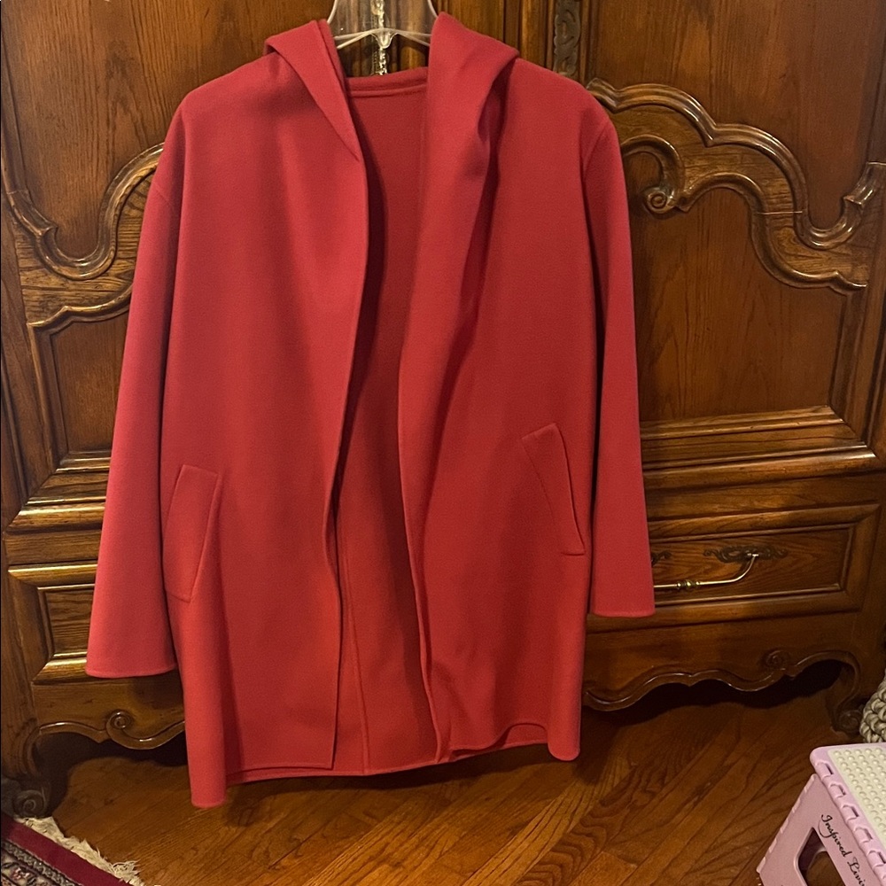 FUSCHA Winter Hooded Wool COAT